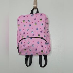 Animal Crossing Nintendo Switch Pink Kids Backpack with Cat Characters
